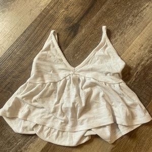 white garage baby girl tank, has been used one or twice.
